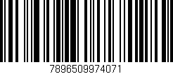 Código de barras (EAN, GTIN, SKU, ISBN): '7896509974071'