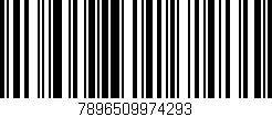 Código de barras (EAN, GTIN, SKU, ISBN): '7896509974293'