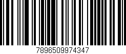 Código de barras (EAN, GTIN, SKU, ISBN): '7896509974347'