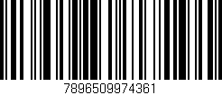 Código de barras (EAN, GTIN, SKU, ISBN): '7896509974361'
