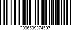Código de barras (EAN, GTIN, SKU, ISBN): '7896509974507'
