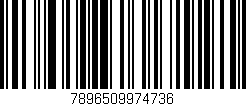 Código de barras (EAN, GTIN, SKU, ISBN): '7896509974736'