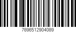Código de barras (EAN, GTIN, SKU, ISBN): '7896512904089'