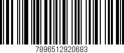 Código de barras (EAN, GTIN, SKU, ISBN): '7896512920683'