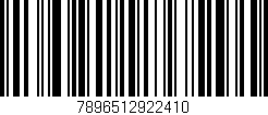 Código de barras (EAN, GTIN, SKU, ISBN): '7896512922410'