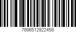 Código de barras (EAN, GTIN, SKU, ISBN): '7896512922458'