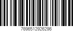 Código de barras (EAN, GTIN, SKU, ISBN): '7896512926296'