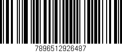 Código de barras (EAN, GTIN, SKU, ISBN): '7896512926487'
