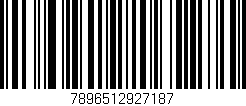 Código de barras (EAN, GTIN, SKU, ISBN): '7896512927187'