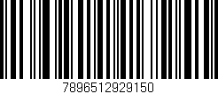 Código de barras (EAN, GTIN, SKU, ISBN): '7896512929150'