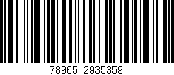 Código de barras (EAN, GTIN, SKU, ISBN): '7896512935359'