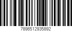 Código de barras (EAN, GTIN, SKU, ISBN): '7896512935892'