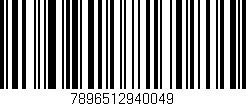 Código de barras (EAN, GTIN, SKU, ISBN): '7896512940049'