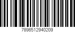 Código de barras (EAN, GTIN, SKU, ISBN): '7896512940209'