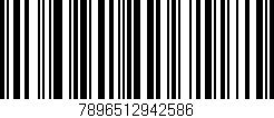 Código de barras (EAN, GTIN, SKU, ISBN): '7896512942586'