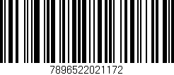 Código de barras (EAN, GTIN, SKU, ISBN): '7896522021172'