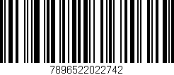Código de barras (EAN, GTIN, SKU, ISBN): '7896522022742'