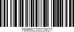 Código de barras (EAN, GTIN, SKU, ISBN): '7896522022827'