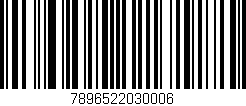 Código de barras (EAN, GTIN, SKU, ISBN): '7896522030006'