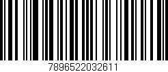 Código de barras (EAN, GTIN, SKU, ISBN): '7896522032611'