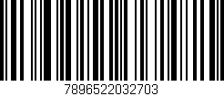 Código de barras (EAN, GTIN, SKU, ISBN): '7896522032703'