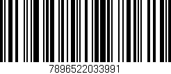 Código de barras (EAN, GTIN, SKU, ISBN): '7896522033991'