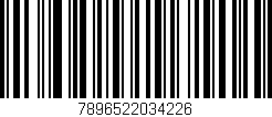 Código de barras (EAN, GTIN, SKU, ISBN): '7896522034226'