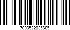 Código de barras (EAN, GTIN, SKU, ISBN): '7896522035605'