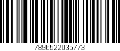 Código de barras (EAN, GTIN, SKU, ISBN): '7896522035773'
