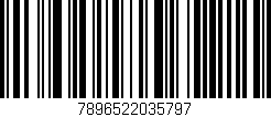 Código de barras (EAN, GTIN, SKU, ISBN): '7896522035797'