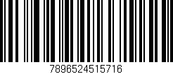 Código de barras (EAN, GTIN, SKU, ISBN): '7896524515716'