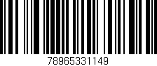Código de barras (EAN, GTIN, SKU, ISBN): '78965331149'