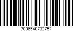 Código de barras (EAN, GTIN, SKU, ISBN): '7896540792757'