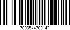 Código de barras (EAN, GTIN, SKU, ISBN): '7896544700147'