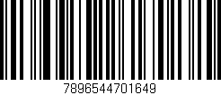 Código de barras (EAN, GTIN, SKU, ISBN): '7896544701649'