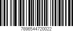Código de barras (EAN, GTIN, SKU, ISBN): '7896544720022'