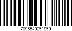 Código de barras (EAN, GTIN, SKU, ISBN): '7896548251959'