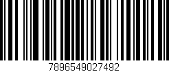 Código de barras (EAN, GTIN, SKU, ISBN): '7896549027492'