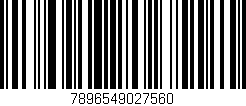 Código de barras (EAN, GTIN, SKU, ISBN): '7896549027560'