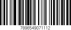 Código de barras (EAN, GTIN, SKU, ISBN): '7896549071112'