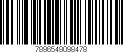Código de barras (EAN, GTIN, SKU, ISBN): '7896549098478'