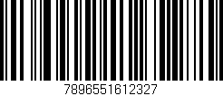 Código de barras (EAN, GTIN, SKU, ISBN): '7896551612327'