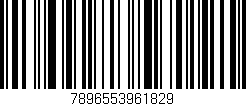 Código de barras (EAN, GTIN, SKU, ISBN): '7896553961829'