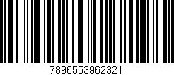Código de barras (EAN, GTIN, SKU, ISBN): '7896553962321'