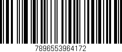 Código de barras (EAN, GTIN, SKU, ISBN): '7896553964172'