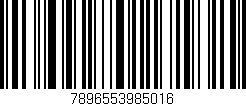 Código de barras (EAN, GTIN, SKU, ISBN): '7896553985016'
