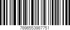 Código de barras (EAN, GTIN, SKU, ISBN): '7896553987751'