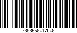 Código de barras (EAN, GTIN, SKU, ISBN): '7896558417048'