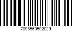 Código de barras (EAN, GTIN, SKU, ISBN): '7896560502039'