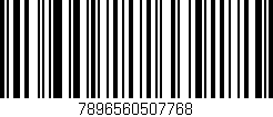 Código de barras (EAN, GTIN, SKU, ISBN): '7896560507768'